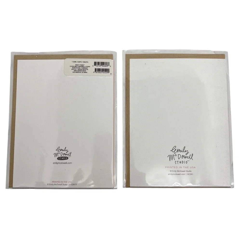 2 Emily McDowell Greeting Card‎ Love Fancy Humorous Anniversary Valentine Cards